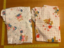 Lot 2 Vintage Dundee Bears Unisex Boy Girl Fitted Crib Sheets