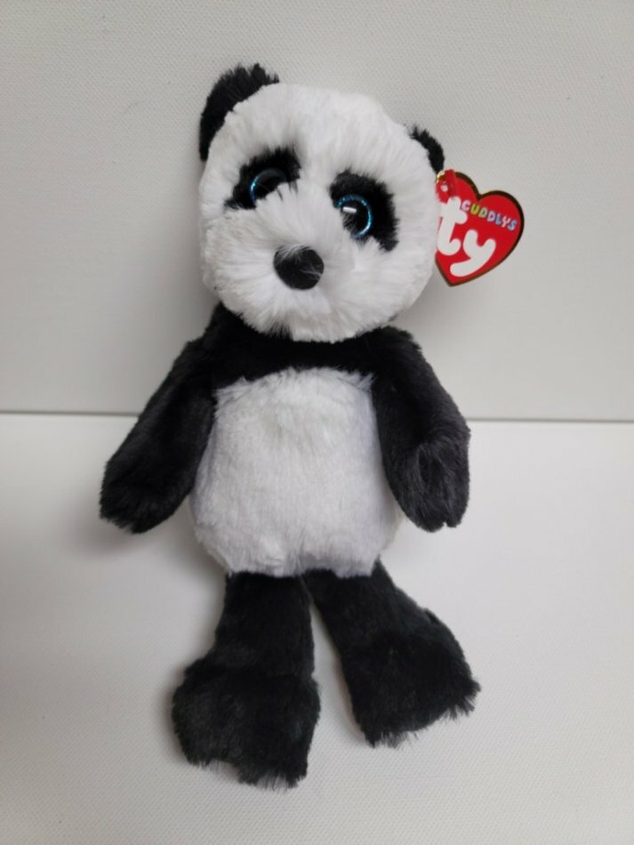 Ty Cuddlys New Fluff The Panda MWMT 8