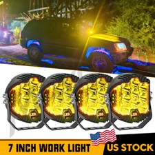4pcs 7inch Car Led Work Light Pods Spot Flood Combo Offroad Suv Driving Fog Lamp 4pcs 7inch Car Led Work Light Pods Spot Flood Combo Offroad Suv Driving Fog Lamp