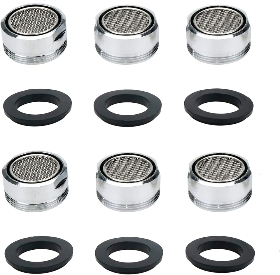6 Pack Faucet Aerator 2.2 GPM Bathroom Sink Aerator Regular Standard
