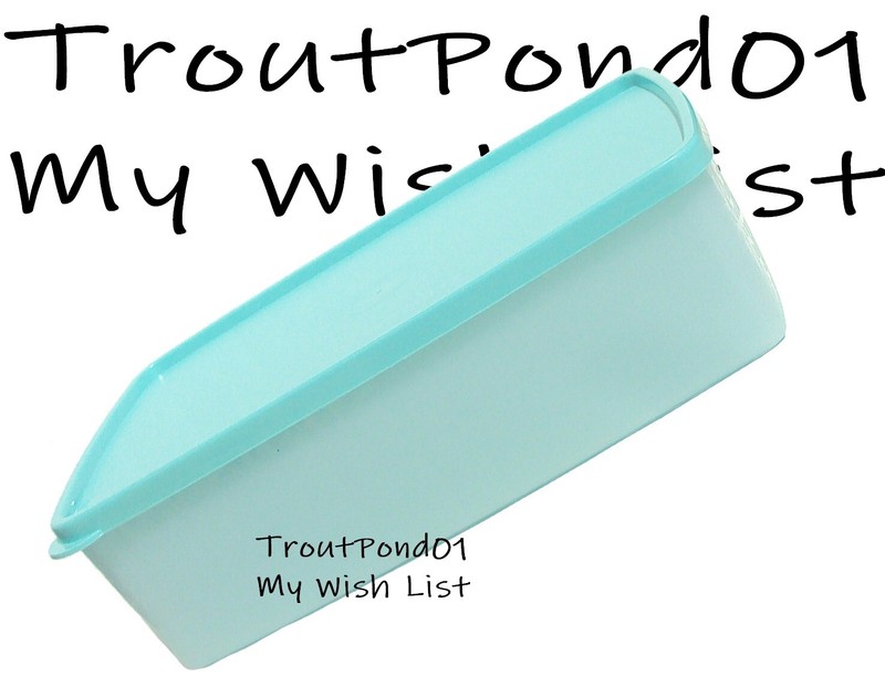Tupperware Vtg Style Pak N Stor Square Rounds Freezer Container Blue Freeze It