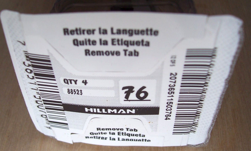 4 Hillman #88523 Silver #76 Axxess+ New Key Blanks - Picture 2 of 3