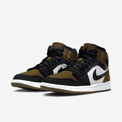 Nike Women's Air Jordan 1 Mid SE Shoes (DV0427-301) 'Olive Toe' | eBay