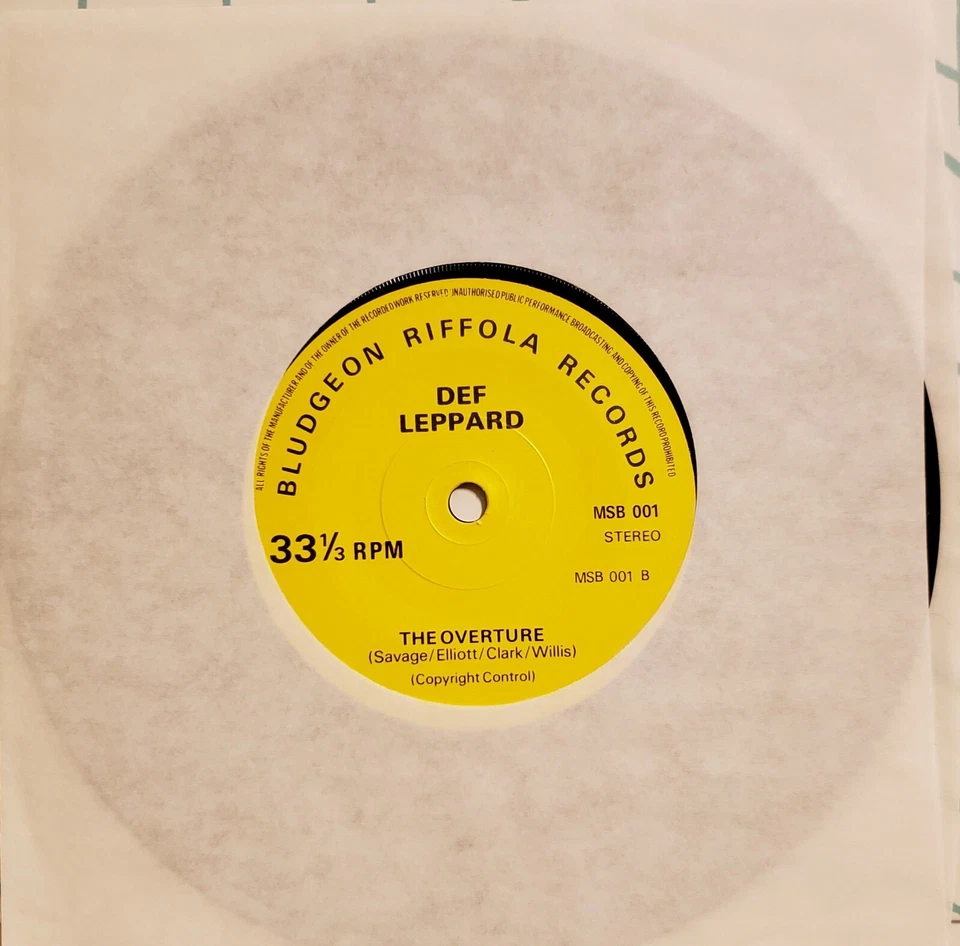 Def Leppard RARE vinyl. A: Ride Into The Sun/Getcha Rocks Off.  B:Overture  - Image 4 of 4