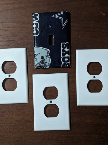 Dallas Cowboys NFL Football Switches GFI'S Outlets Knobs Cable Blank Phone Blue - Picture 18 of 20