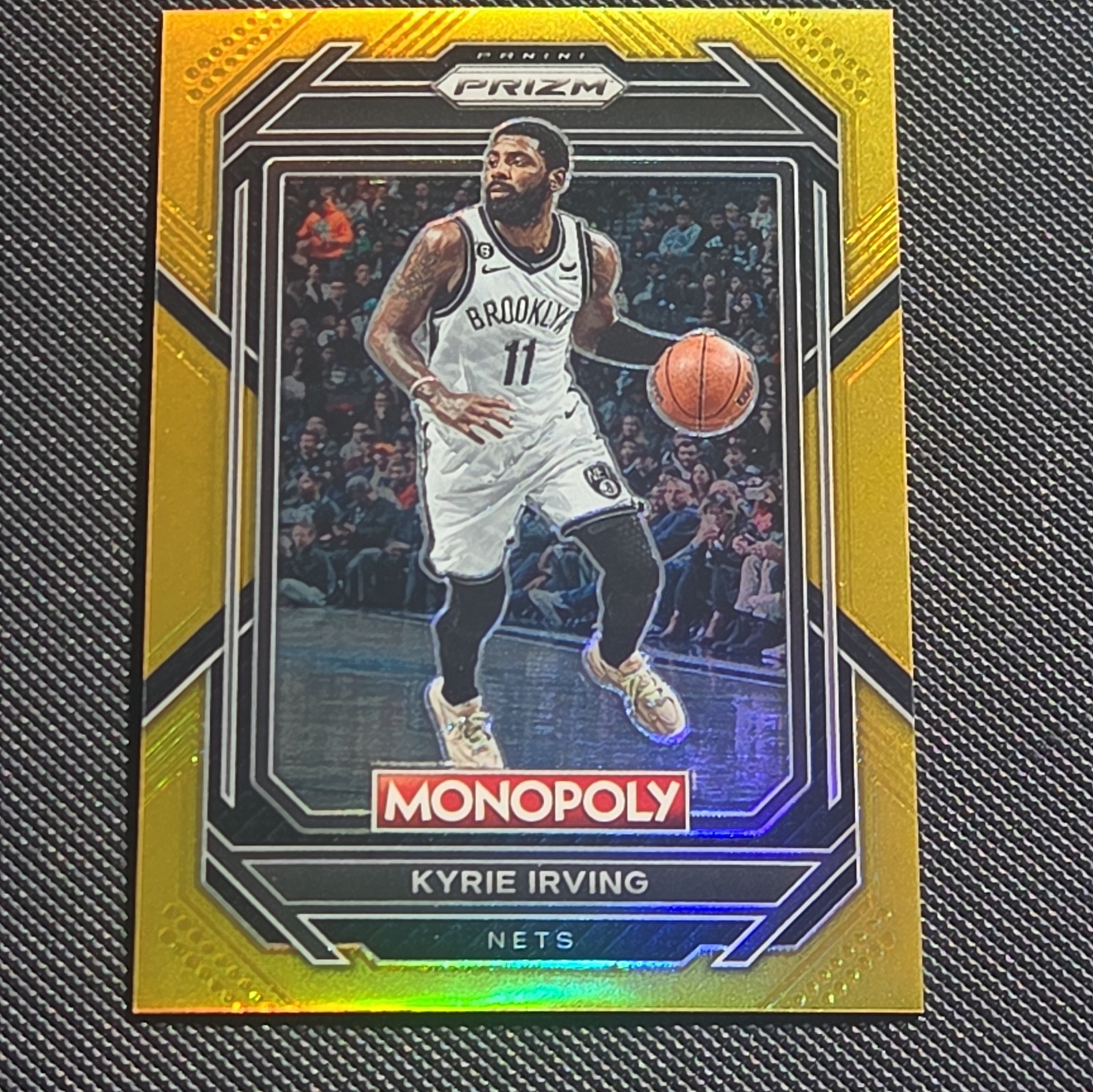 2022-23 Panini Prizm Monopoly - Kyrie Irving #8 Gold Prizm 34 /49