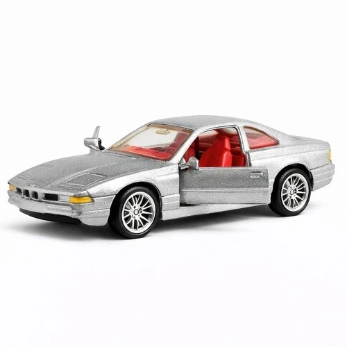 VNTG Hot Wheels BMW 850i Silver Metallic Red Interior Opening Doors Diecast Car