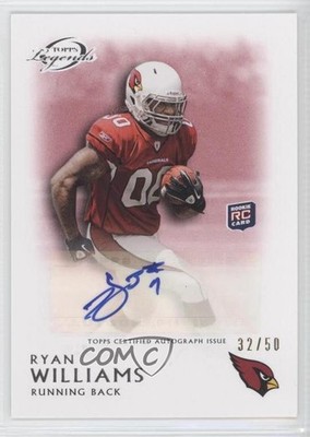 2011 Topps Gridiron Legends Rookie Red 32/50 Ryan Williams #RA-RW Auto RC 0v1