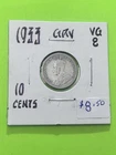 1933 Canadian George V .8 Silver 10 cent Dime.  Trending At $7.50