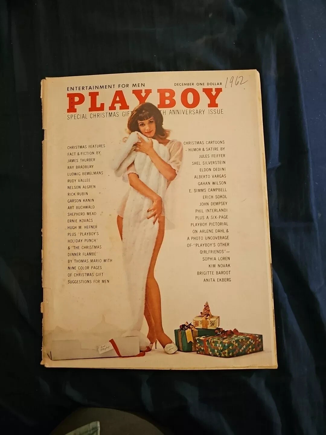 Playboy Magazine December 1962 June Cochran centerfold very good vintage