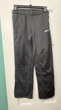 Nike Boys Dri Fit Sweatpants Open Bottom Medium Black
