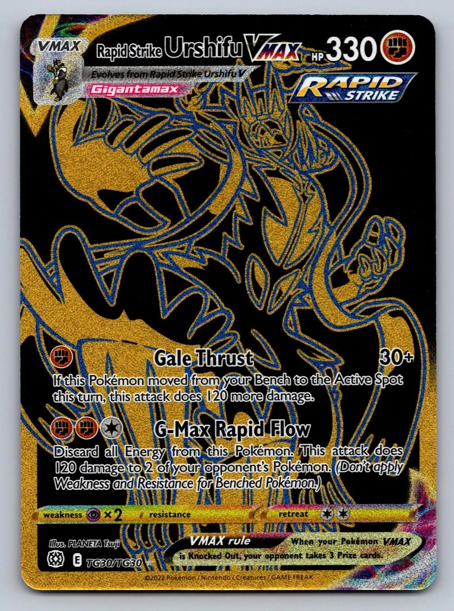 rapid strike pokemon card value Urshifu V 153/163 Ultra Rare (Battle Styles) + 1x TitanCards Toploader Toys & Games Evolves from null Type Rapid Strike Urshifu VMAX Pokmon