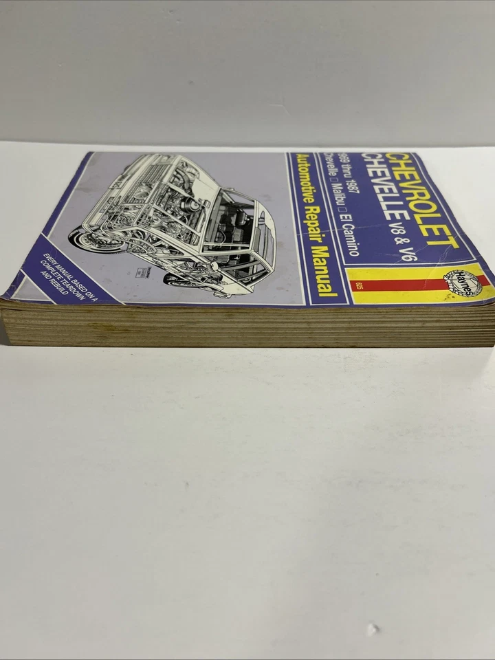 VTG Haynes Repair Manual 625 Chevrolet Chevelle Malibu El Camino FREE SHIP US/CA - Image 3 of 4
