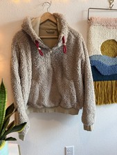 Lululemon Oh So Sherpa Half Zip Women s Size 12 Brown Pullover Hoodie Sweater