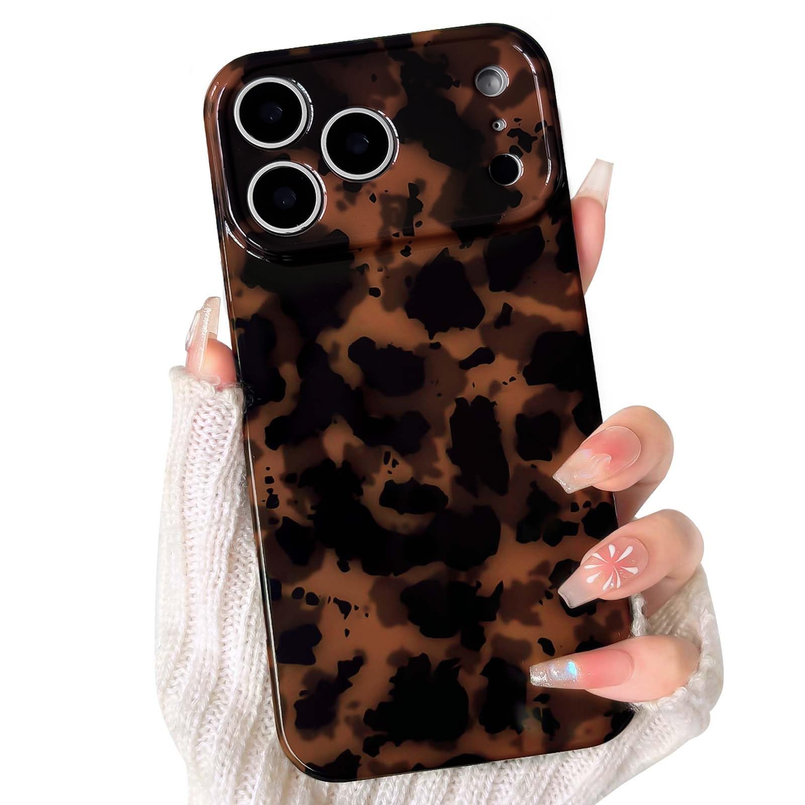 Coque iPhone 17 Pro Max mignonne léopard noir pour sublimer vos tenues au quotidien