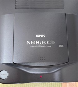 SNK Neo Geo CD Console CD-T01 Main Unit W/ Controllers POWER ON Confirmed as is.