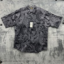 VTG Triumph of California Button Up Hawaiian Camp Paisley Floral Print XL NWT