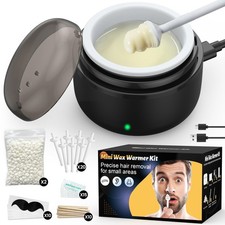 Nose Wax Kit for Men  Women: Nose and Ear Hair Waxing Kit - Smart Temp  USB...