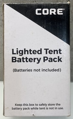 Core Lighted Tent Battery Pack Takes 4 D Batteries New Open Box