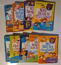 LOT OF 9 MY WEIRDEST SCHOOL CHAPTER BOOKS DAN GUTMAN AGES 7-10