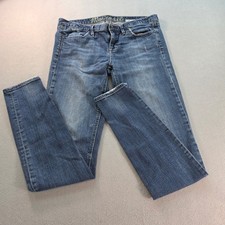 Madewell Womens Skinny Jeans Medium Wash Blue Denim Distressed Size 28 x 32