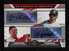 2007 Topps Co-Signers Jason Varitek Jorge Posada #CS-VP Auto uk2