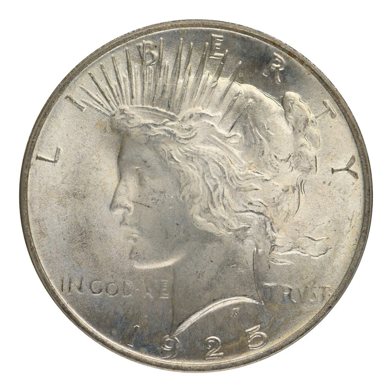 1925 Peace Silver Dollar PCGS MS-64 OGH