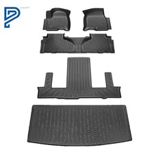 Heavy Duty Floor Mats Liner Trunk Mat Tpe 3 Row 5 Pieces For Tahoe Yukon 21-26
