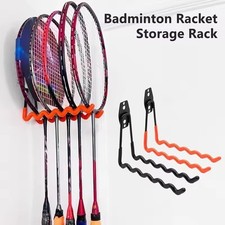 Wall Mounted Tennis Racket Badminton Racket Storage Rack Garage Organizer Tool