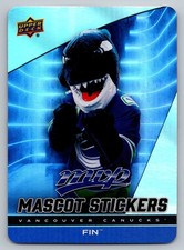 Fin The Whale 2025-26 Upper Deck MVP #MS-26 Mascot Stickers Vancouver Canucks