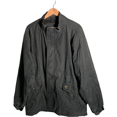 Timberland Performance Jacke Herren Gr. L Schwarz Logo Full Zip Outdoor Mantel