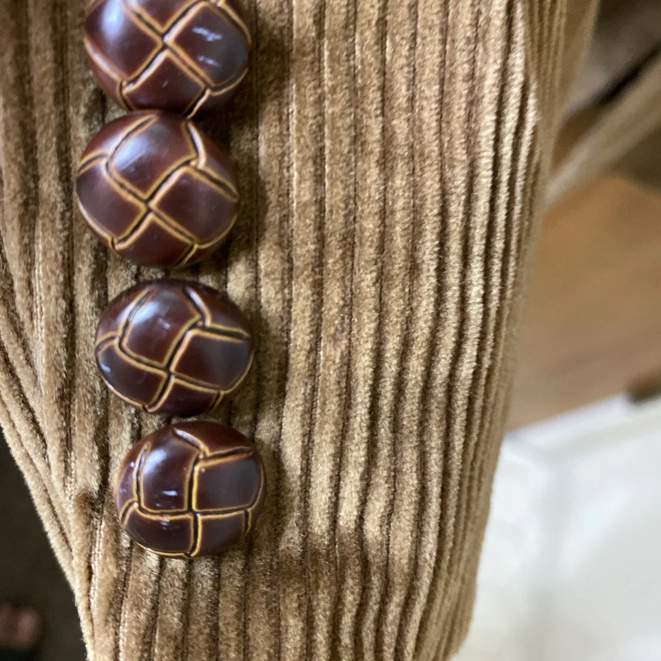 Ralph Lauren Pana Para Hombres Marrón Abrigo Deportivo Chaqueta Con Forro Paisley 44 Largo Foto 3 de 4