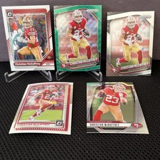 Christian McCaffrey 5 Card Lot optic/prizm Includes Green Wave Prizm!  49ers