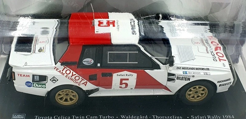 Hachette 1/24 Scale G113U033 - Toyota Celica Twin Cam Safari 1984 Waldegard - Image 4 of 4