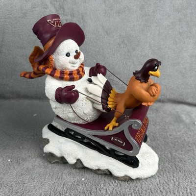 Ridgewood Collection Dashing Through The Snow Henry on Sled Virgina Tech Hokies