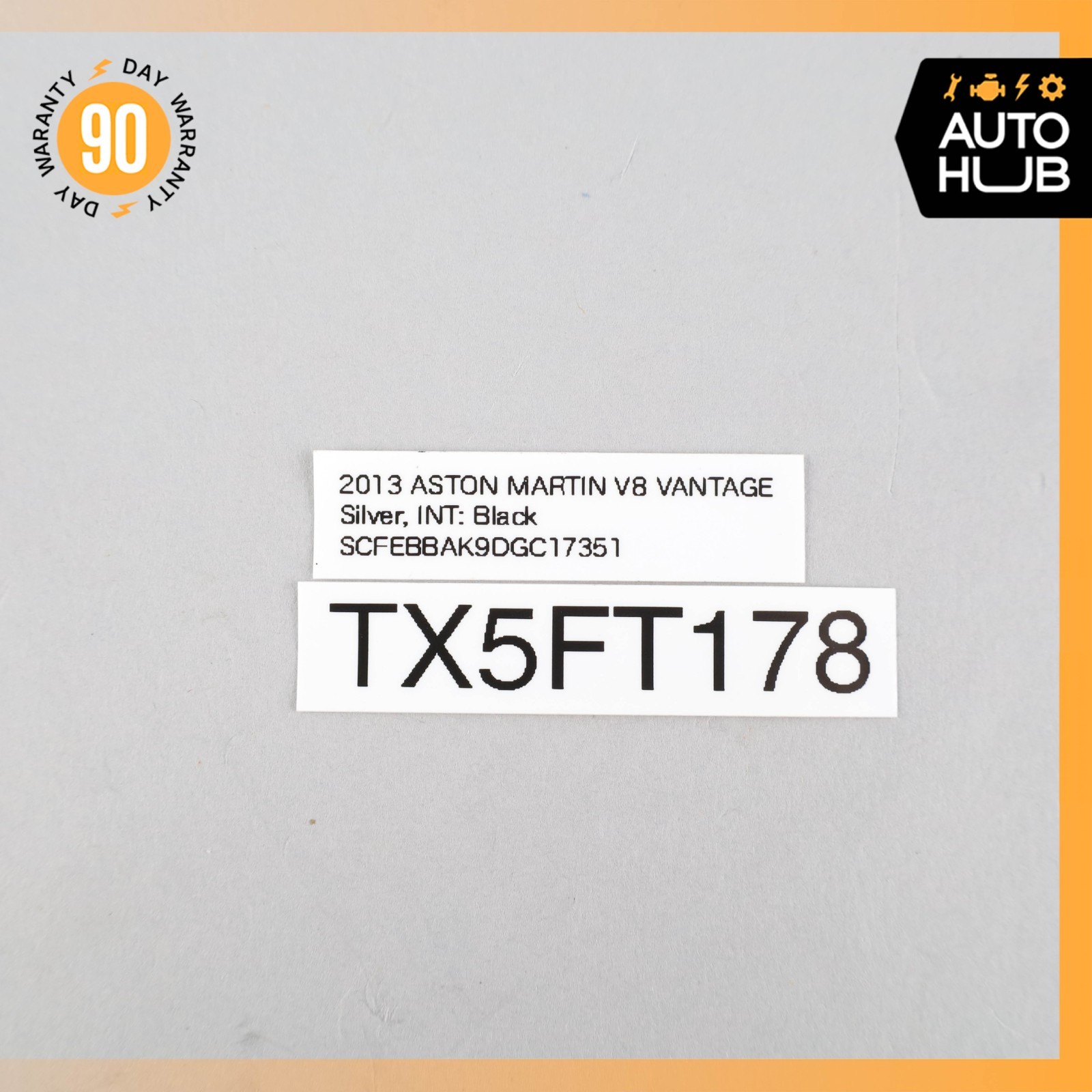 Aston Martin V8 Vantage Gate Trunk Lock Cover Sill Scuff Panel Trim OEM 26k