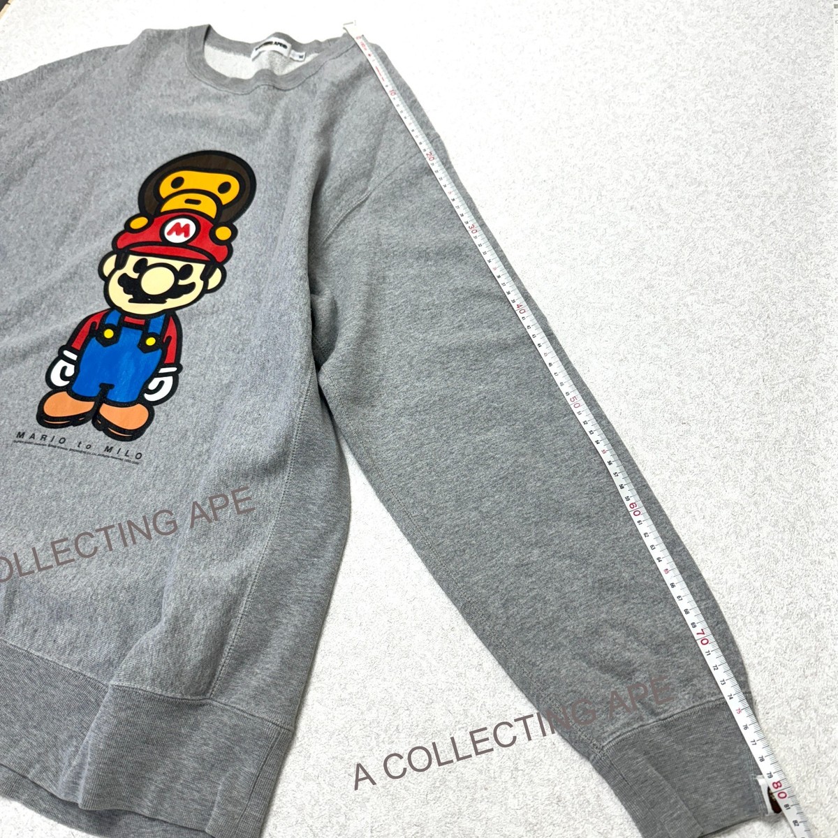 A BATHING APE BAPE x Nintendo SUPER MARIO Baby Milo Crewneck