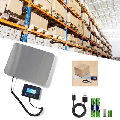 200kg 440lbs LCD Digital Postal Parcel Scales Platform Postage Shipping Weighing