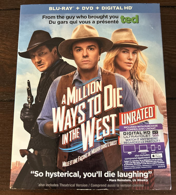 A Million Ways to Die in the West (Blu-ray/DVD, 2014, 2-Disc Set) With Slipcover