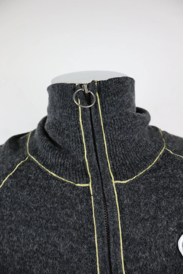 Diesel Suéter Hombre Cárdigan Talla L Hombre Suéter Lana Algodón Con Parches de Cremallera Foto 2 de 4