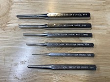 Lot of 6 Rare Western Forge Pin/Center Punches Vintage USA made New Old Stock WF