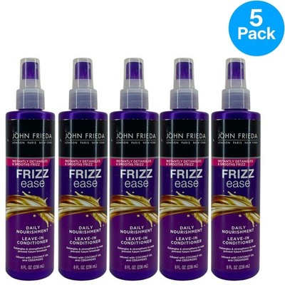 John Frieda Frizz Ease Daily Nourishment Leave-In Conditioner 8 Oz 5 Pack New