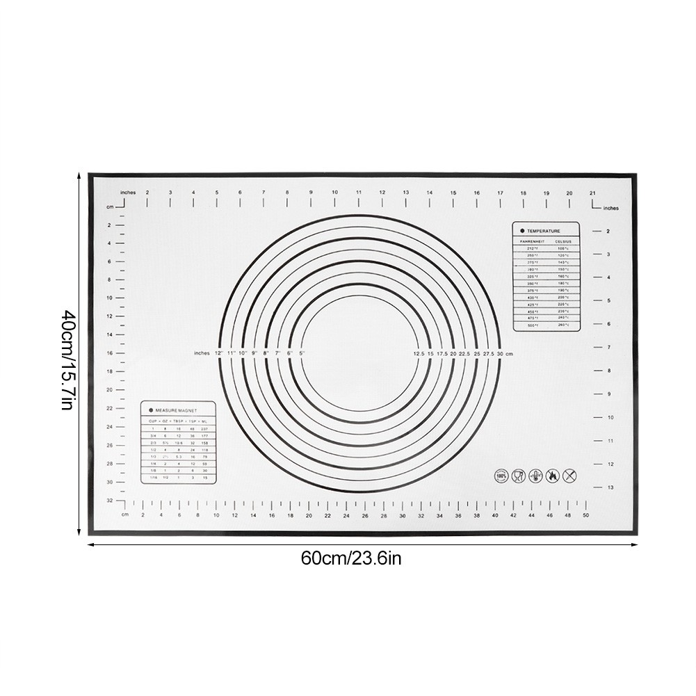 New Kitchen Baking Tools Non-Stick Silicone Rolling Kneading Dough Mat With
