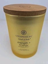 CHESAPEAKE BAY Scented Candle, Strength + Energy (Pineapple Coconut) 8.8 Oz