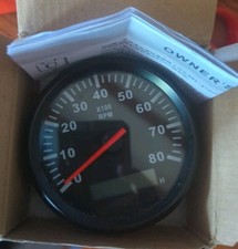 Geloo 85mm Marine Tachometer Gauge Waterproof Boat Rpm Tachometer Outboard Geloo 85mm Marine Tachometer Gauge Waterproof Boat Rpm Tachometer Outboard