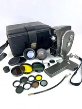 KMZ Quarz 2M 8mm Movie Camera NT-1 0.5x 2x Lens Soviet USSR Working