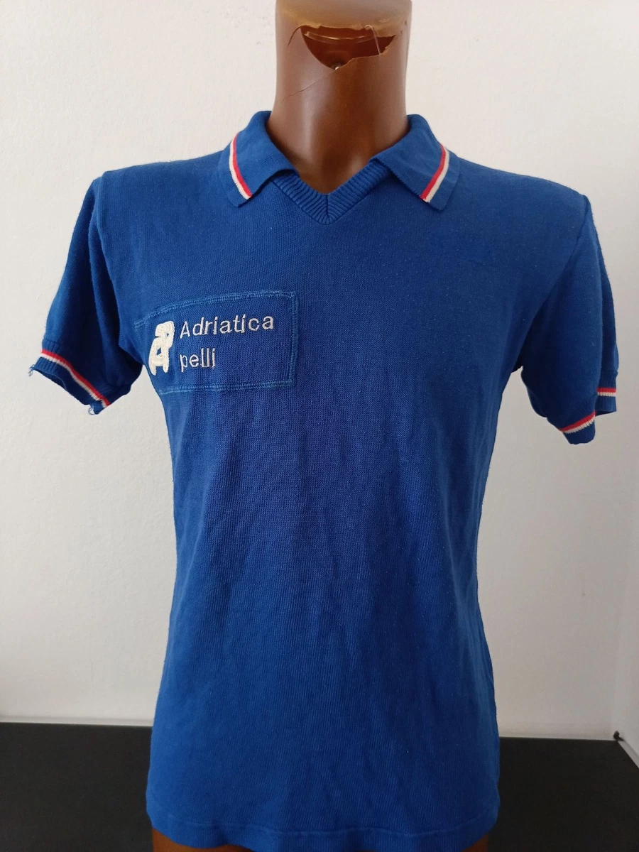 MAGLIA CALCIO VINTAGE '70 ROSSOBLÙ STILE GENOA BOLOGNA