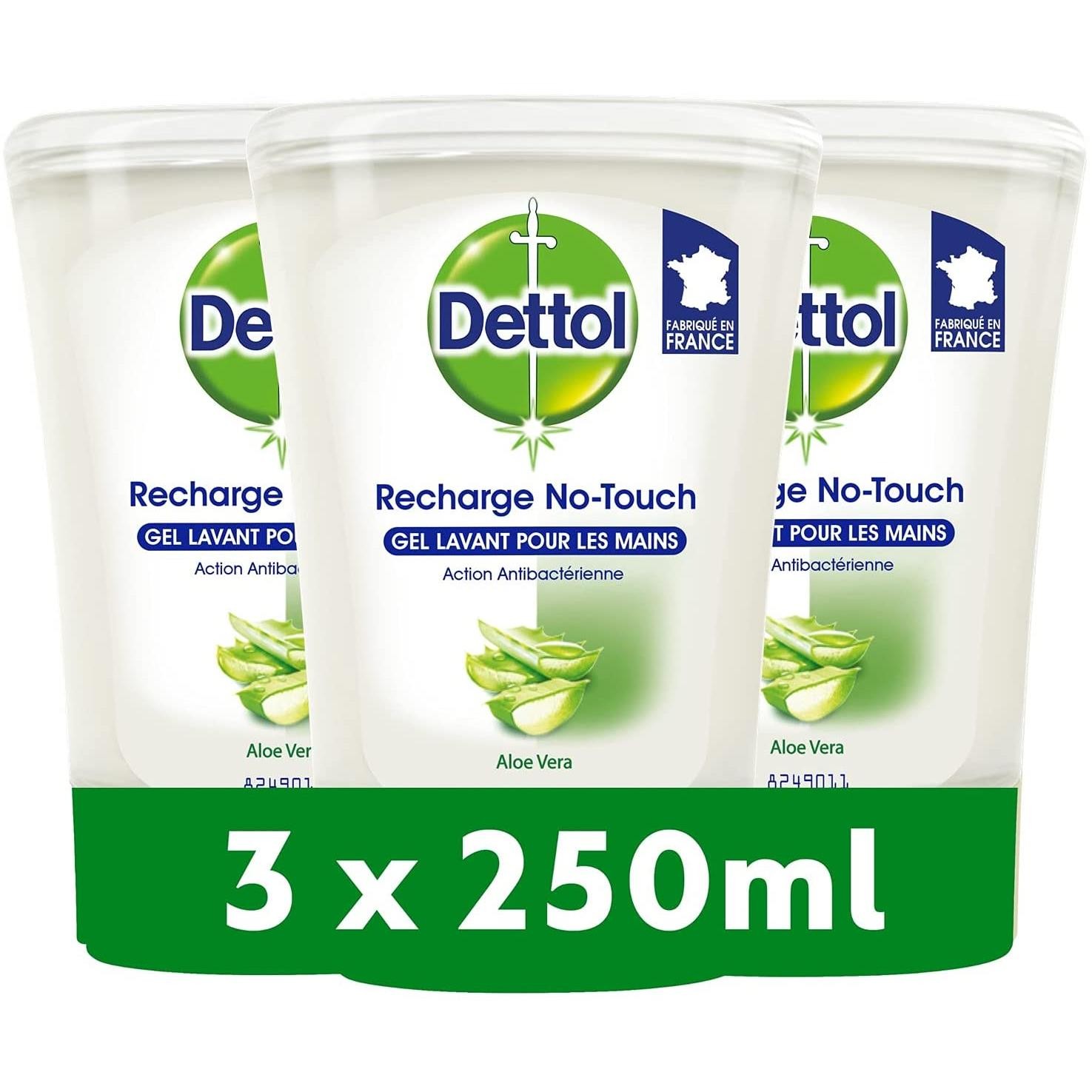 Recharge Dettol savon liquide antibactérien automatique aloe vera pour distributeur