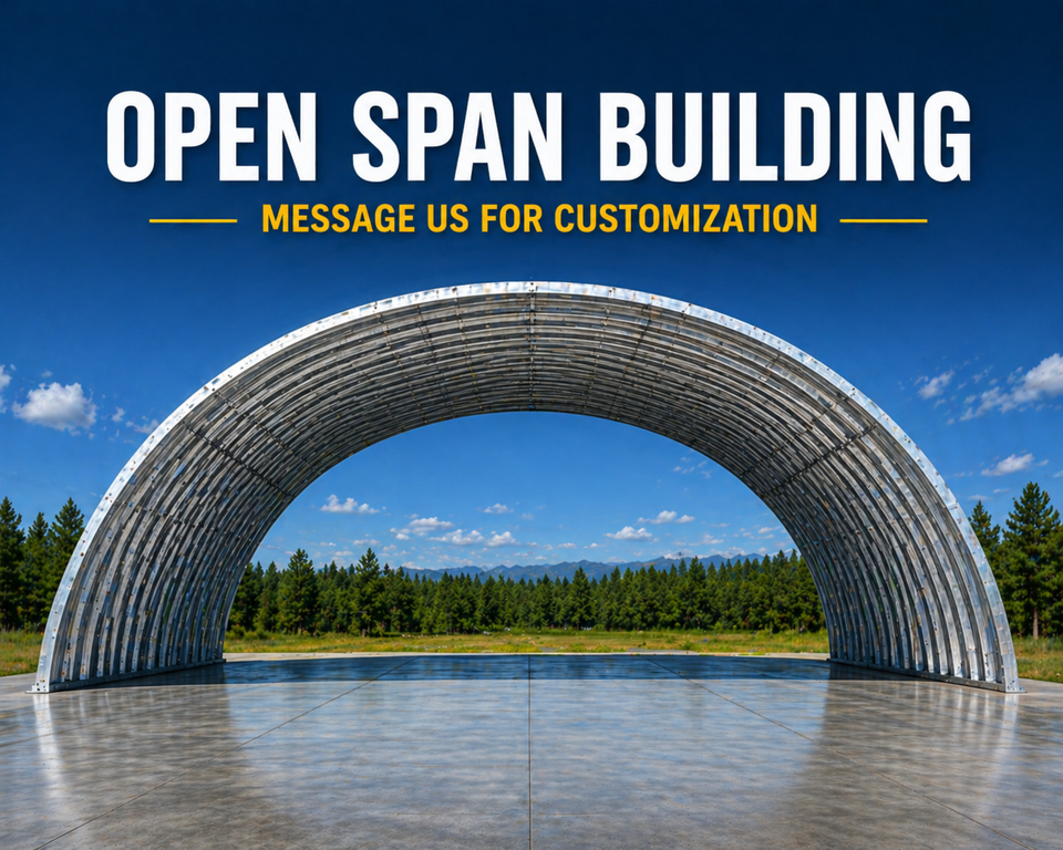 40x25x18 DuroSPAN Steel Building Open Ends Factory DiRECT DIY Quonset ...