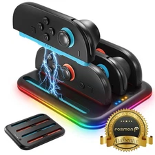 Fosmon Charging Station for Nintendo Switch 2 Controller Joy Con, Horizontal